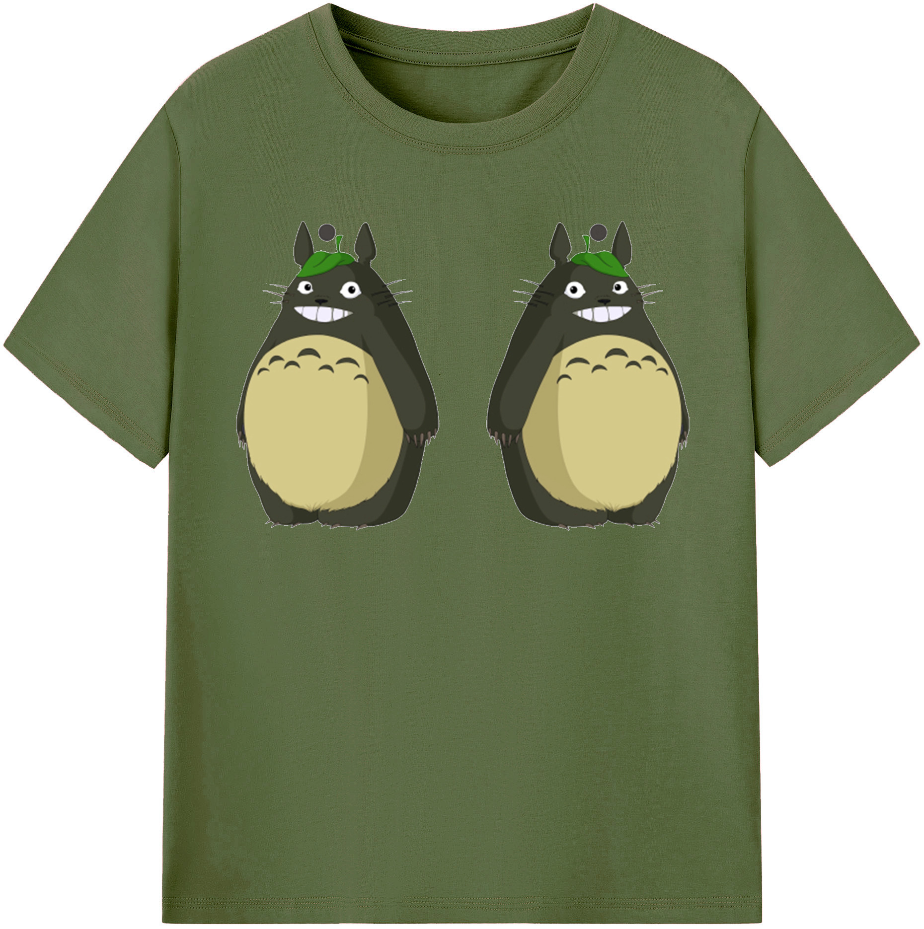 （画像用） となりのトトロ 草壁メイ 草壁サツキ My Neighbor Totoro Satsuki Kusakabe Mei Kusakabe 綿100％半袖Tシャツ（フロントプリント）